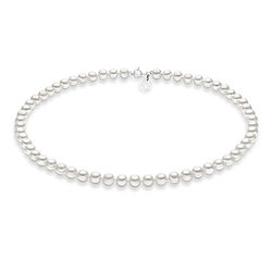 Collana corallo rosa e perle scaramazze - Cariatide Gioielli